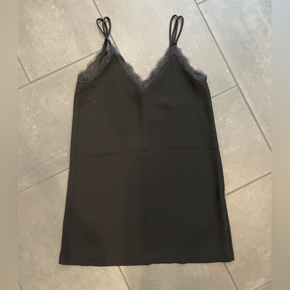 Zara Black lace mini dress